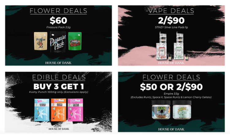 What unique products does The House of Dank offer?